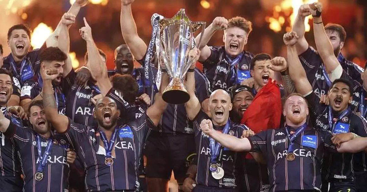 Bordeaux wins its first Champions Cup rugby title after subduing Northampton