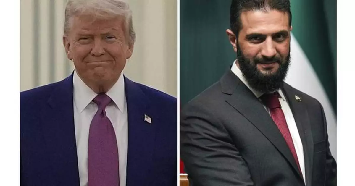 Trump meets with Syria's interim president, a first between the nations’ leaders in 25 years