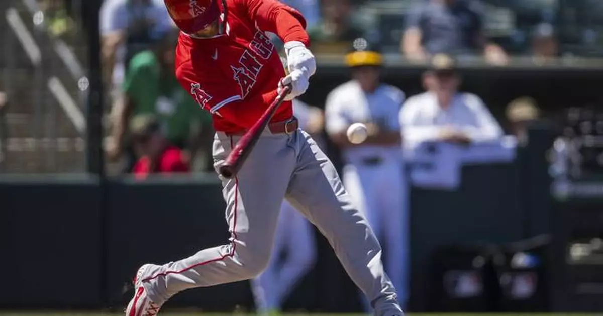 Ward hits another grand slam as Angels rally past sinking A's 10-5 for 7th straight win