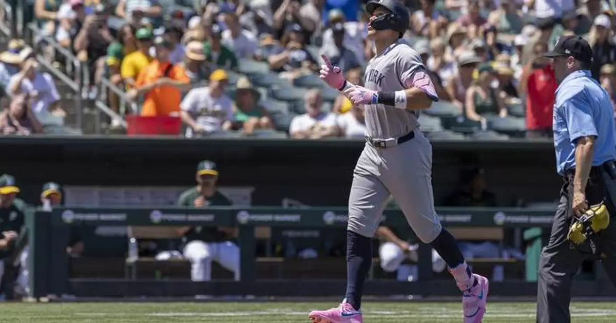 Aaron Judge hits 2 homers in his return to the Sacramento area