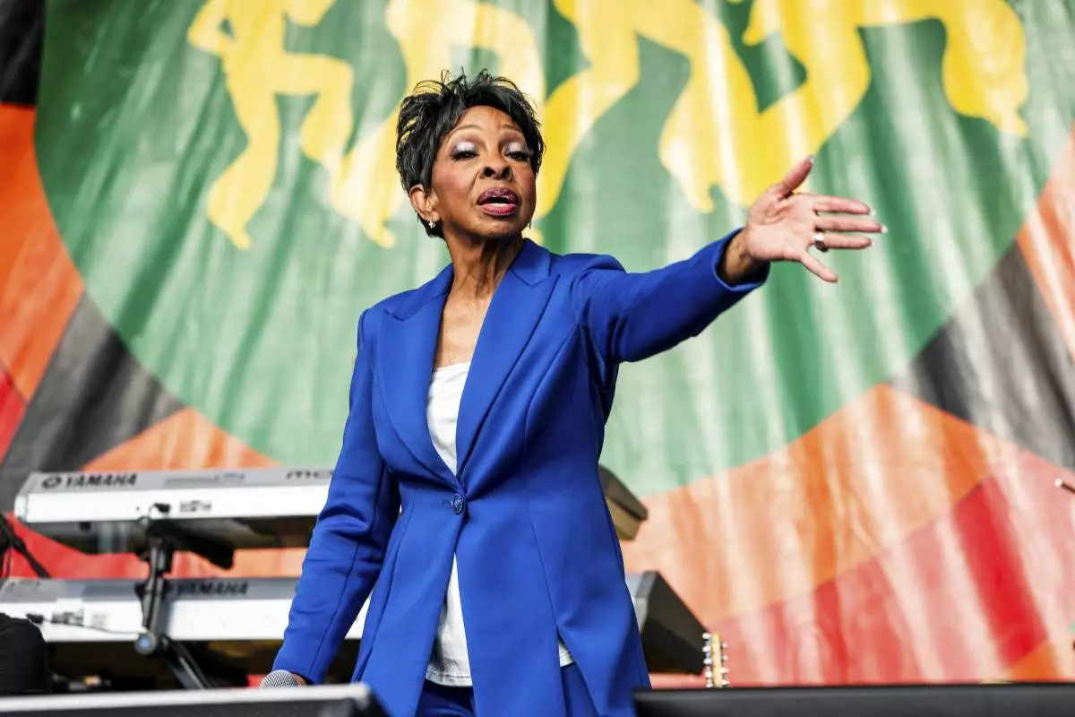 Gladys Knight performs during the first weekend of the New Orleans Jazz &amp; Heritage Festival on Friday, April 25, 2025, at Fair Grounds Race Course in New Orleans. (Photo by Amy Harris/Invision/AP)