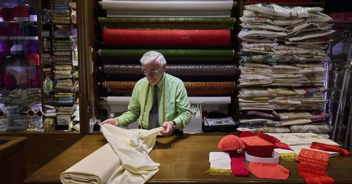 AP PHOTOS: Papal tailors prepare for transition