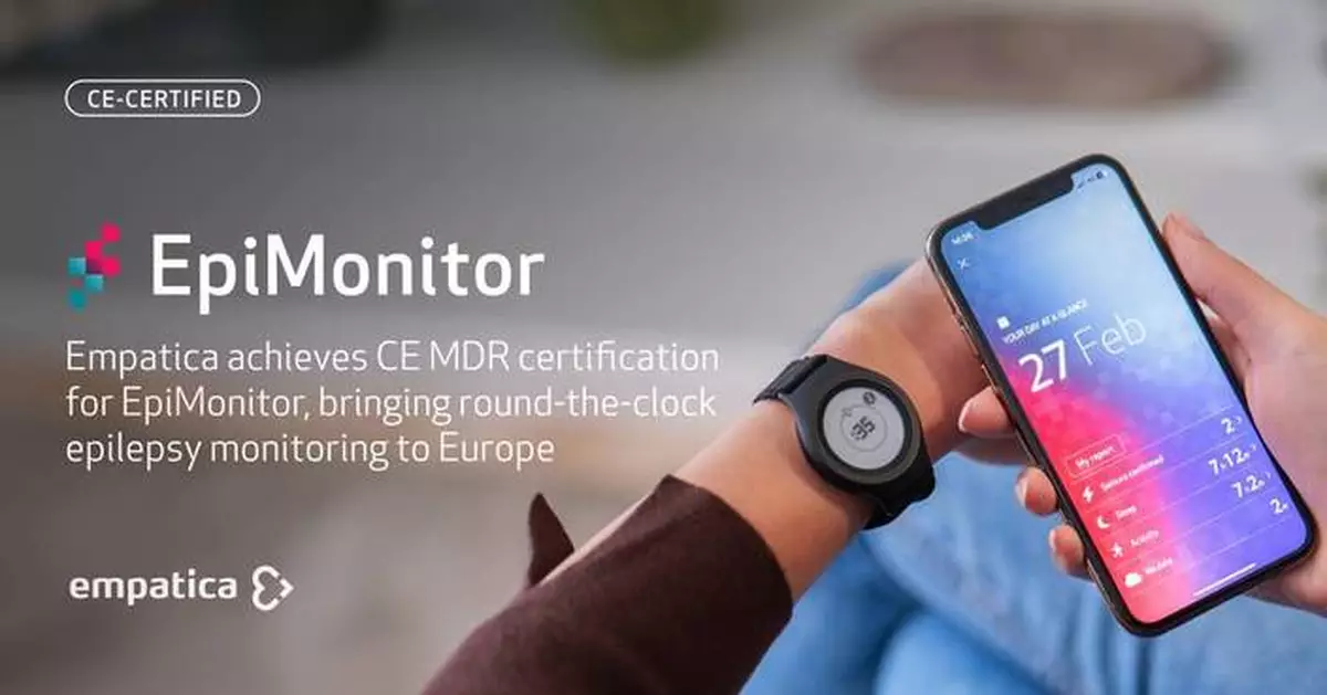 Empatica Achieves CE MDR Certification for EpiMonitor, Bringing Round-the-Clock Epilepsy Monitoring to Europe