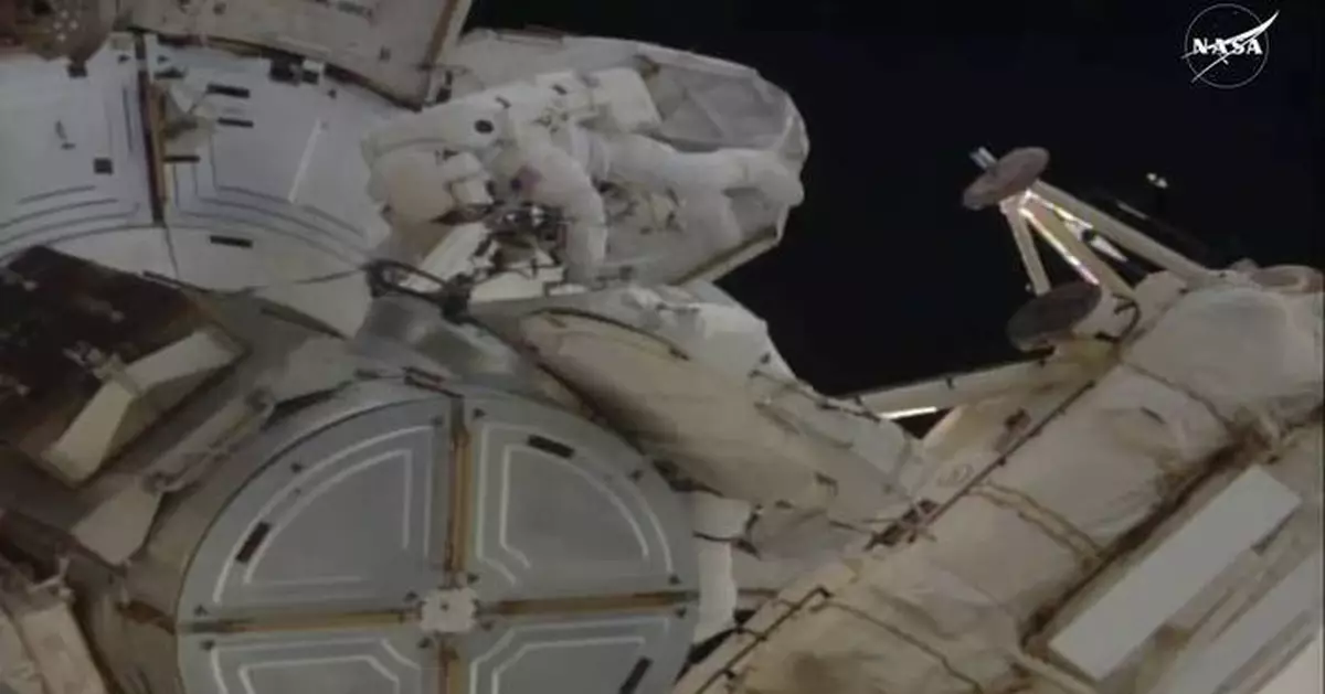 NASA astronauts step outside space station to perform the 5th all-female spacewalk
