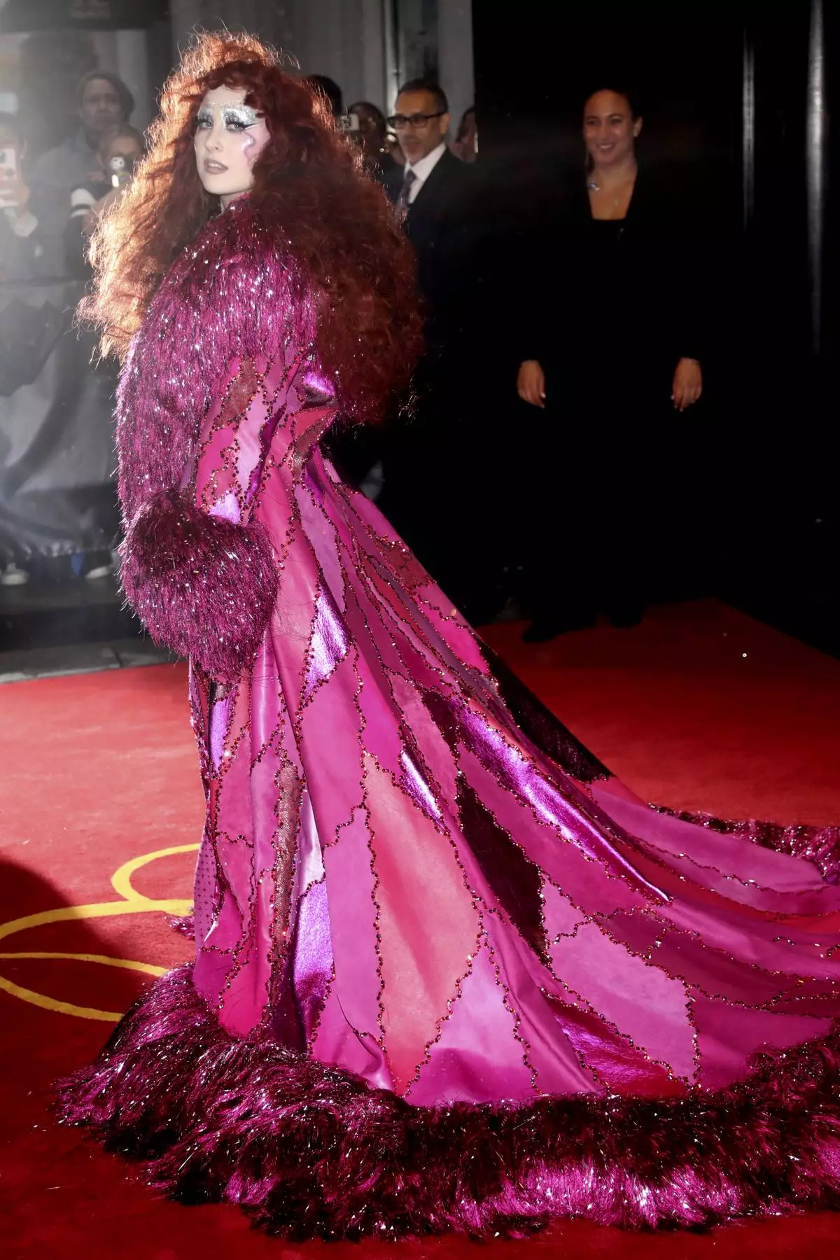 Chappell Roan departs The Carlyle Hotel prior to attending The Metropolitan Museum of Art's Costume Institute benefit gala celebrating the opening of "Superfine: Tailoring Black Style" on Monday, May 5, 2025, in New York. (Photo by Andy Kropa/Invision/AP)