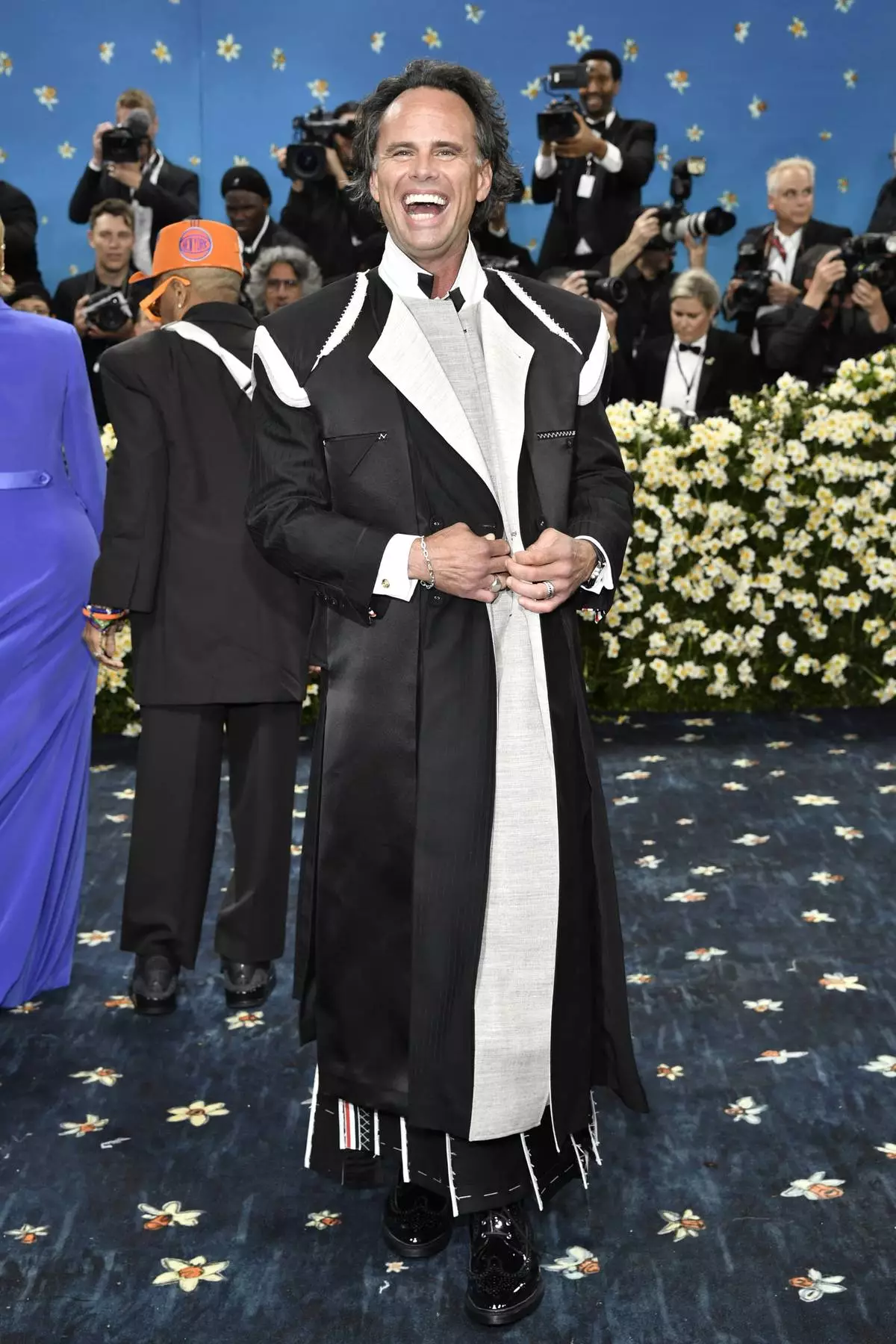 Walton Goggins attends The Metropolitan Museum of Art's Costume Institute benefit gala celebrating the opening of the "Superfine: Tailoring Black Style" exhibition on Monday, May 5, 2025, in New York. (Photo by Evan Agostini/Invision/AP)