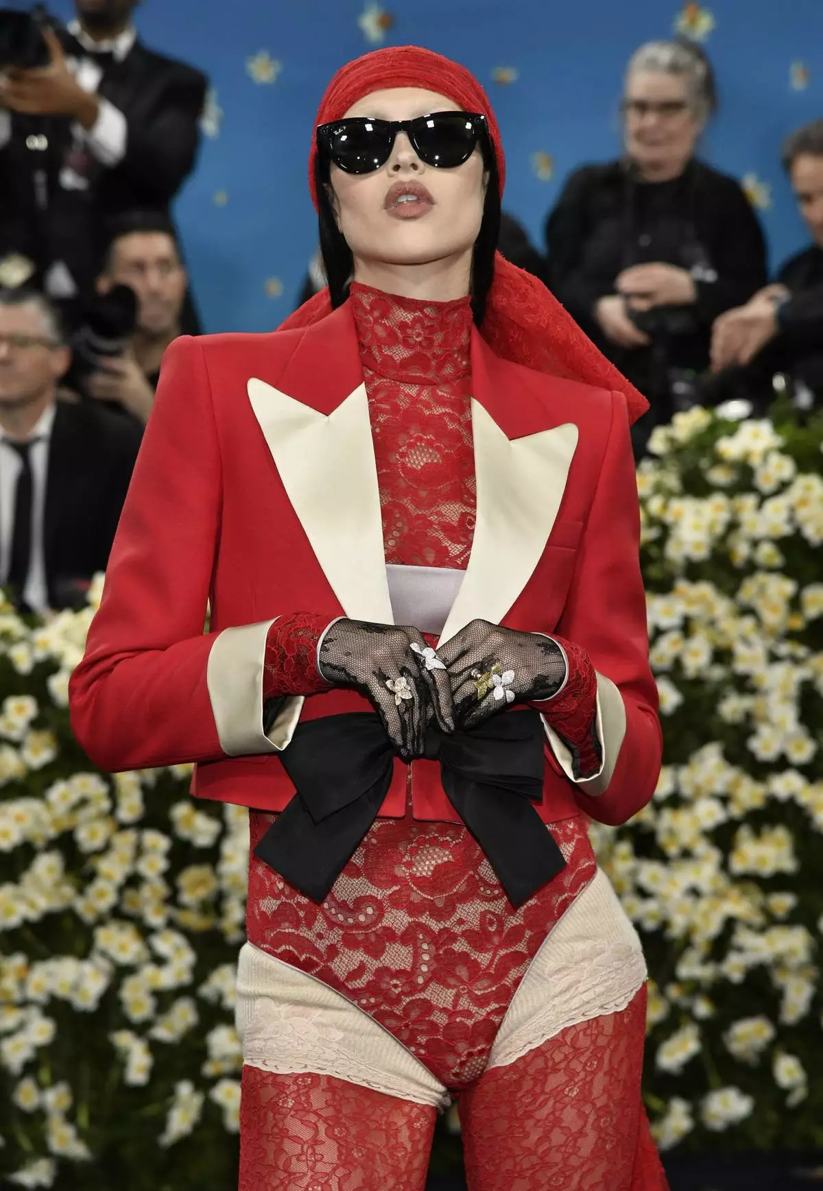 Amelia Gray attends The Metropolitan Museum of Art's Costume Institute benefit gala celebrating the opening of the "Superfine: Tailoring Black Style" exhibition on Monday, May 5, 2025, in New York. (Photo by Evan Agostini/Invision/AP)