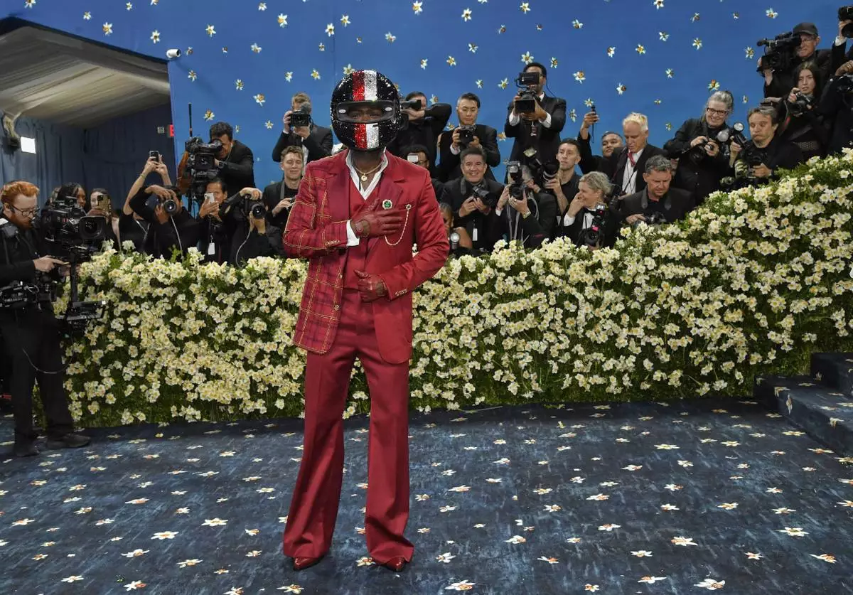 Damson Idris attends The Metropolitan Museum of Art's Costume Institute benefit gala celebrating the opening of the "Superfine: Tailoring Black Style" exhibition on Monday, May 5, 2025, in New York. (Photo by Evan Agostini/Invision/AP)