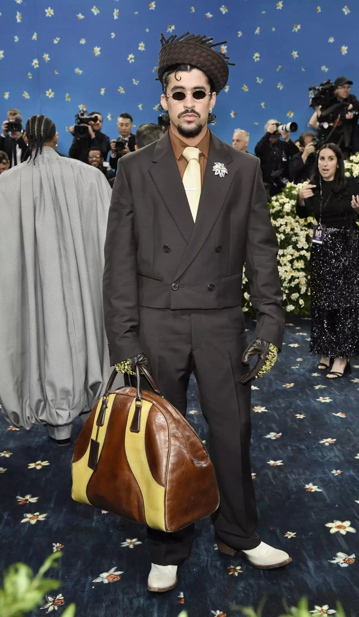 Bad Bunny attends The Metropolitan Museum of Art's Costume Institute benefit gala celebrating the opening of the "Superfine: Tailoring Black Style" exhibition on Monday, May 5, 2025, in New York. (Photo by Evan Agostini/Invision/AP)