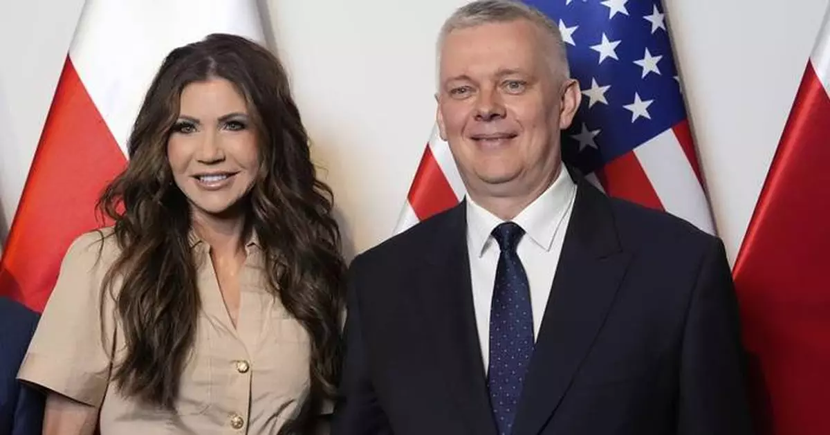 Noem urges Poles to elect Trump ally as CPAC holds its first meeting in Poland
