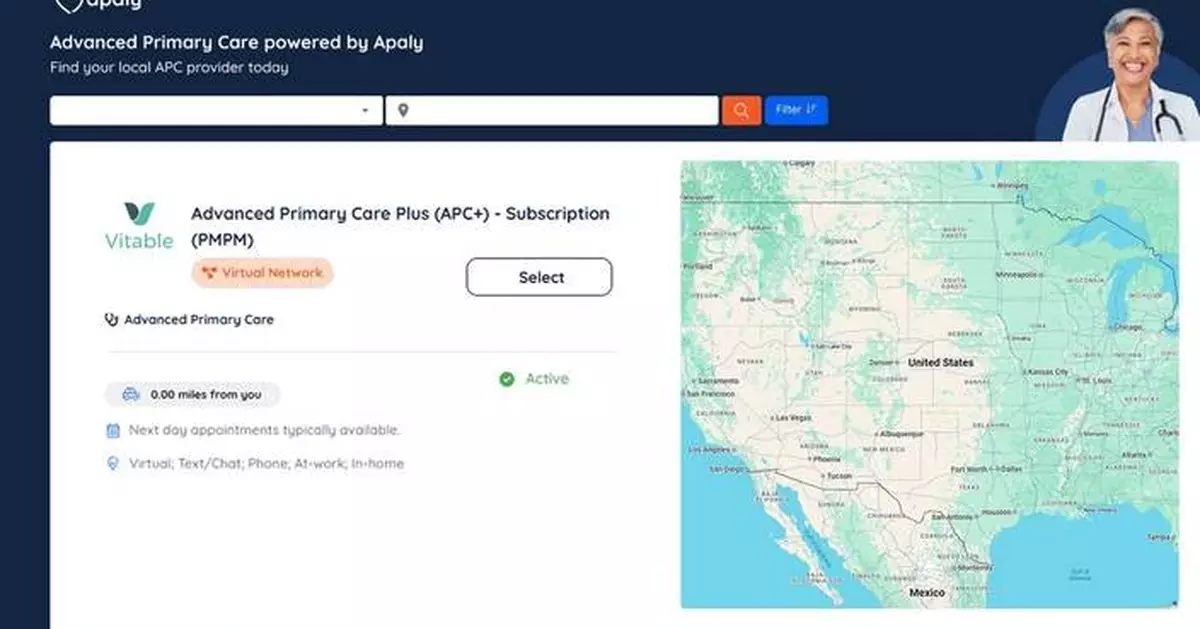Vitable Health Becomes Nationwide Virtual Primary Care Partner for Apaly, Expanding Advanced Primary Care Access for Enterprise Employees