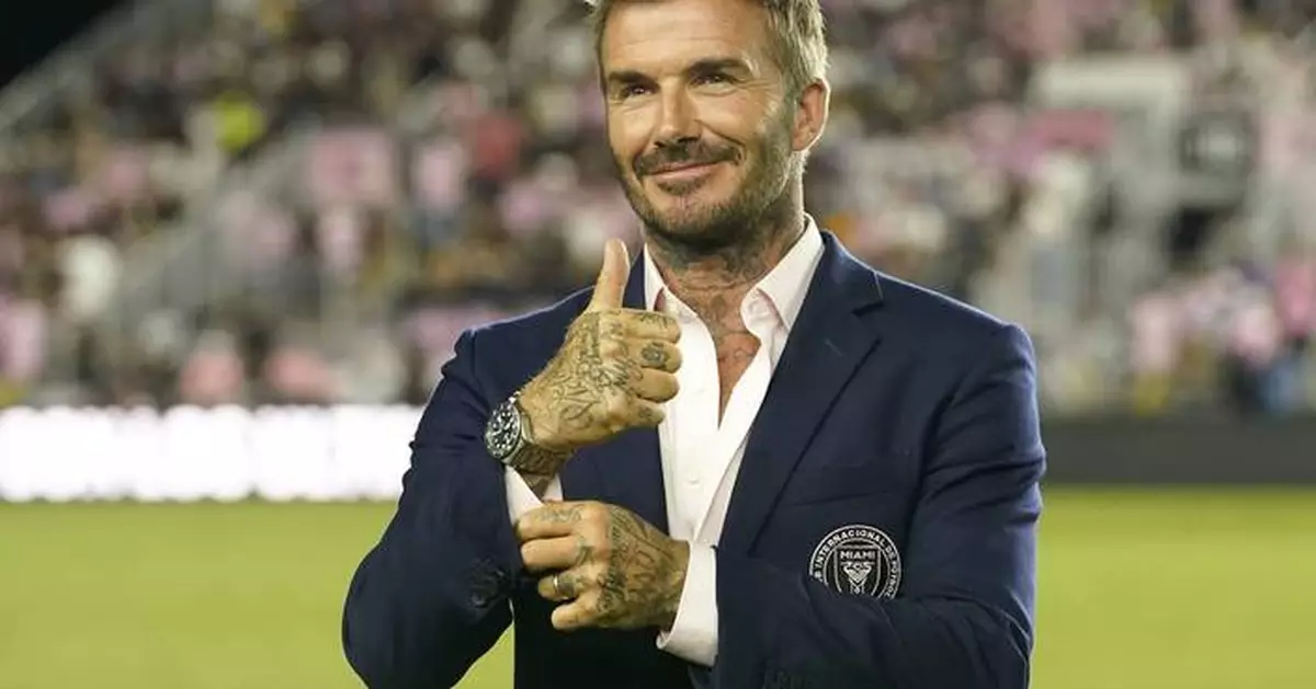 AP PHOTOS: Former soccer player and style icon David Beckham turns 50