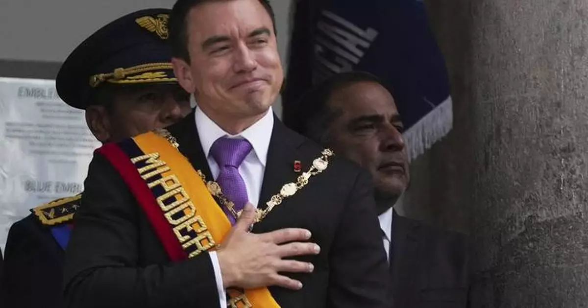 Ecuador's Noboa vows to tackle violence, boost economy and create jobs in second term
