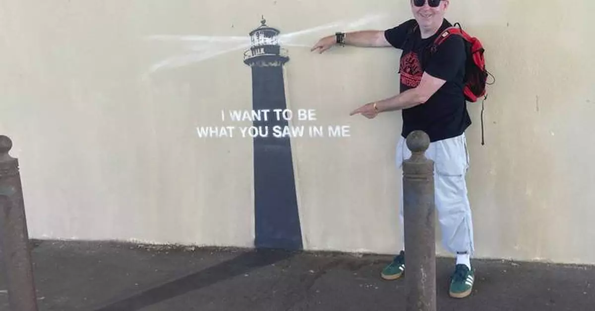 In Marseille, a shadow becomes art in Banksy’s latest street mural