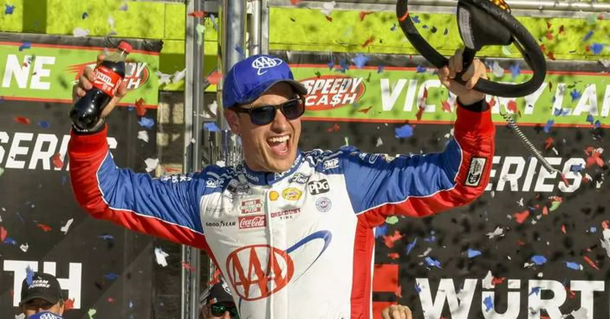 AUTO RACING: Logano takes 1st win of the season in NASCAR and F1's Piastri secures 3rd straight win