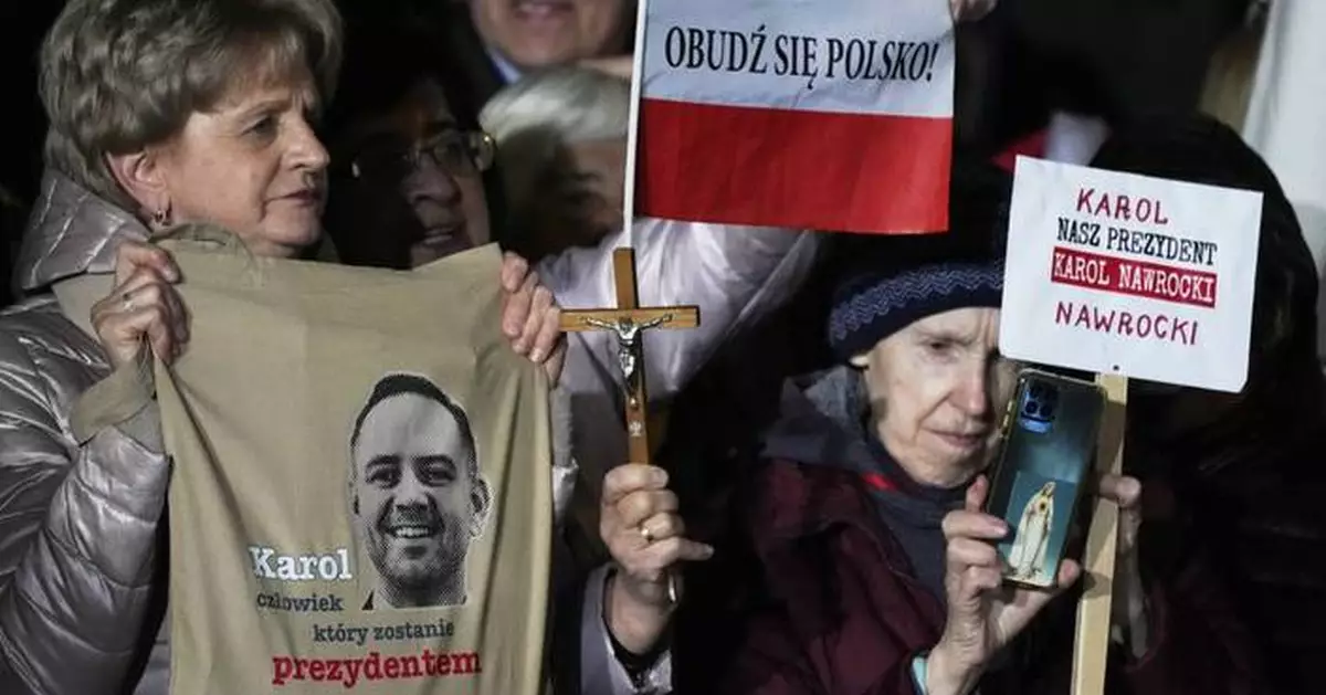 Liberal mayor and conservative historian headed to presidential runoff in Poland, exit poll suggests