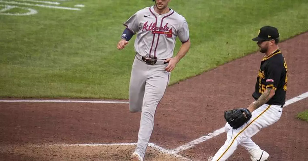 Matt Olson homers, scores winning run on wild pitch in 11th as Braves top Pirates 3-2