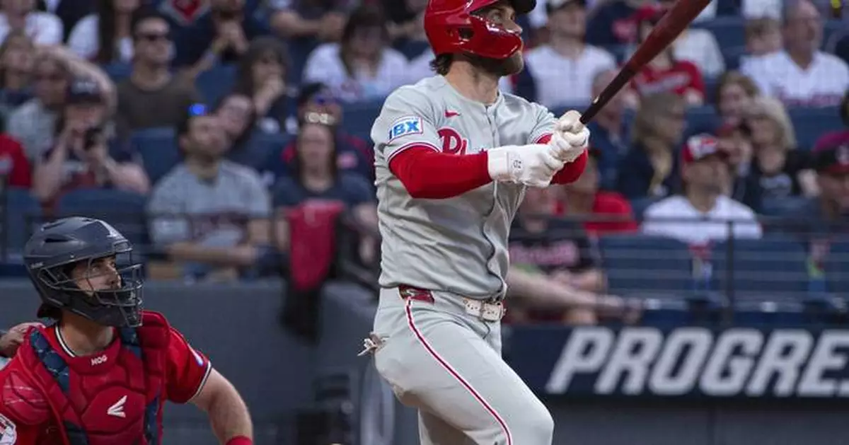Harper homers and has 3 hits, Suárez bounces back in Phillies' 7-1 victory over Guardians