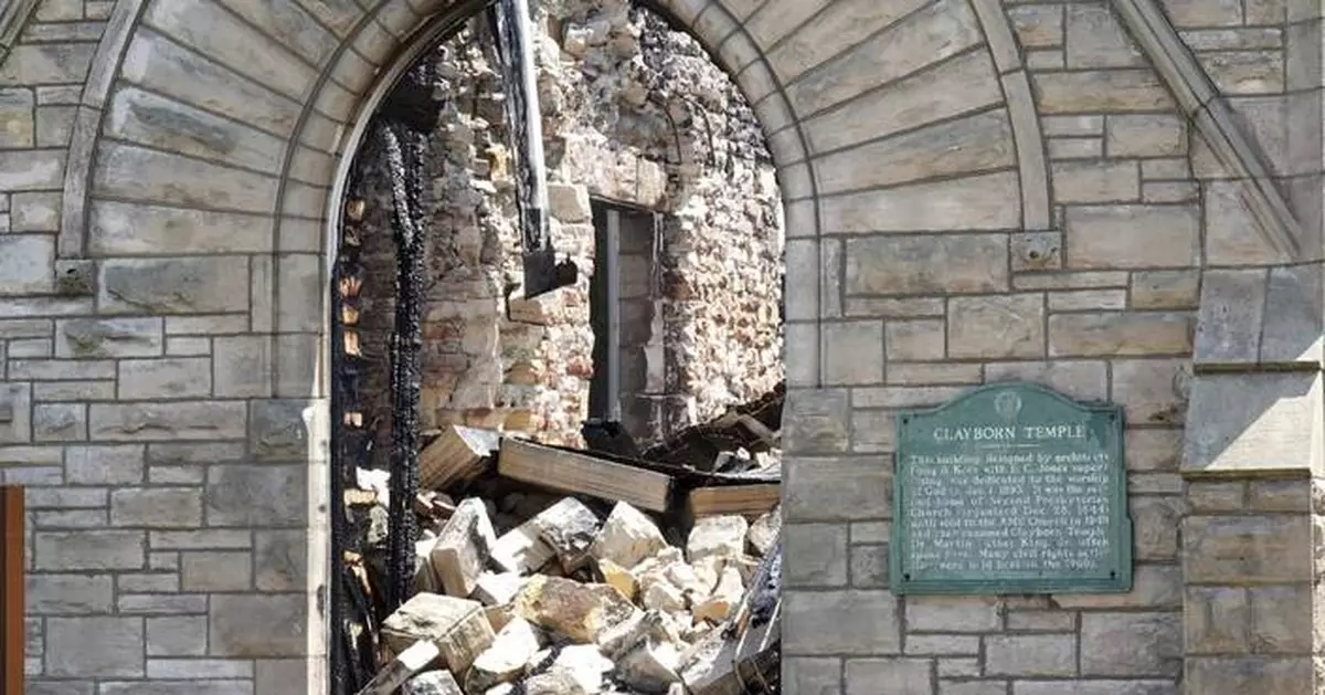 Foundations donate $1.5M to help restore historic Black church in Memphis gutted by arson