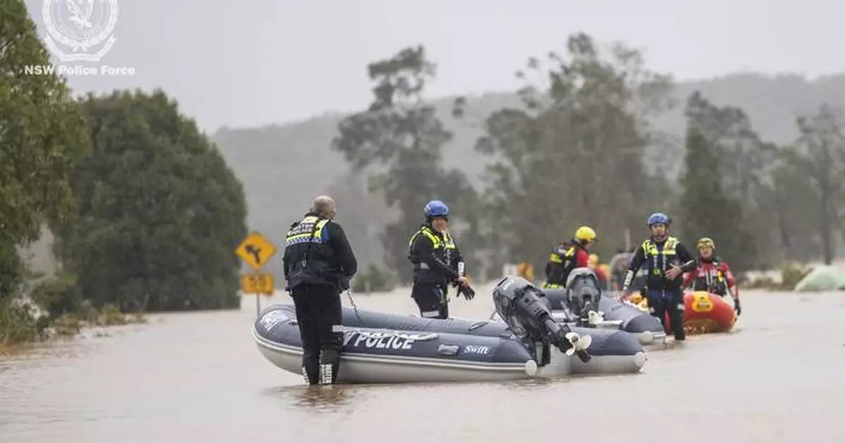 Record floodwaters in eastern Australia leave 4 dead and 1 missing