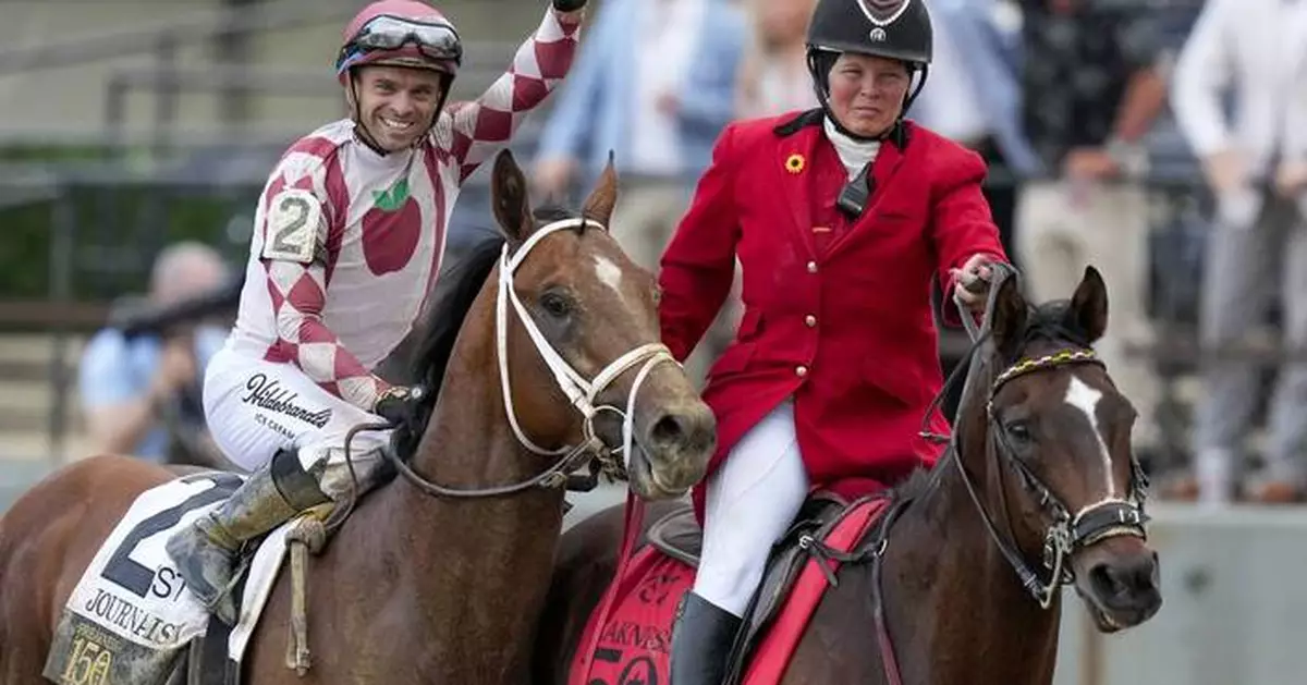 Rispoli's wild ride aboard Journalism makes him the first Italian jockey to win a Triple Crown race