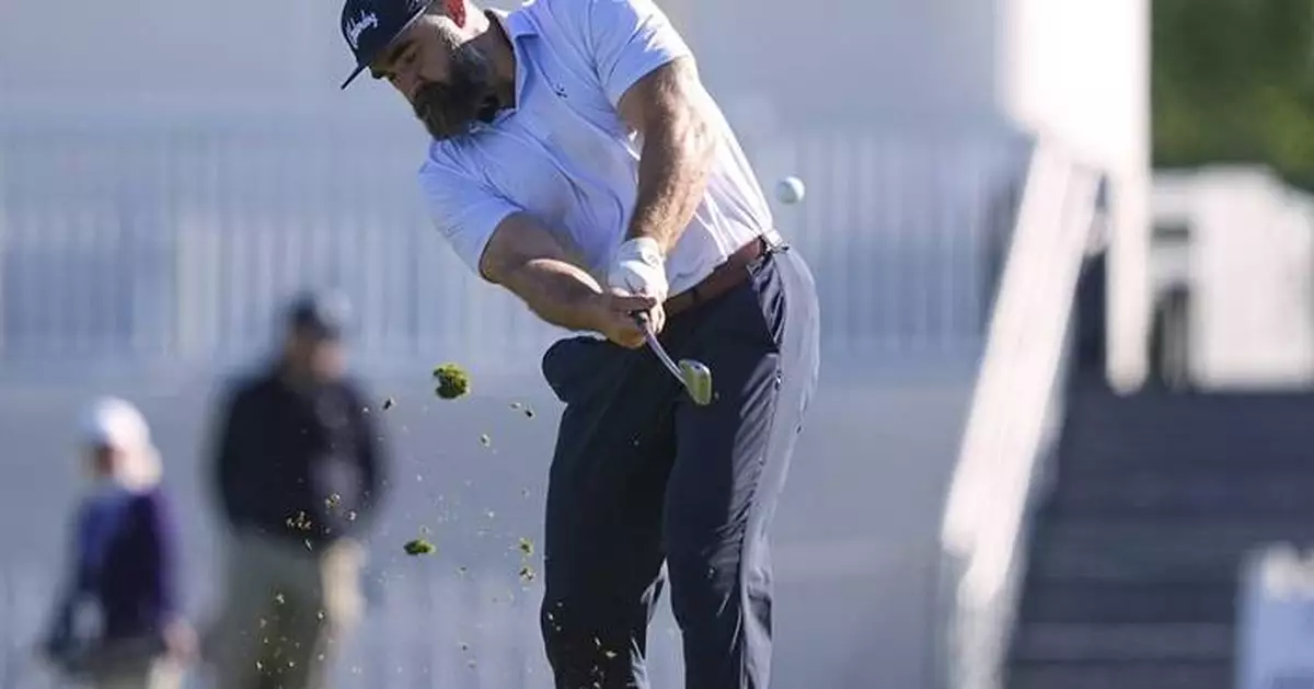 Go Birds and birdies: Retired Eagles great Jason Kelce takes his swings, advice at PGA Tour pro-am