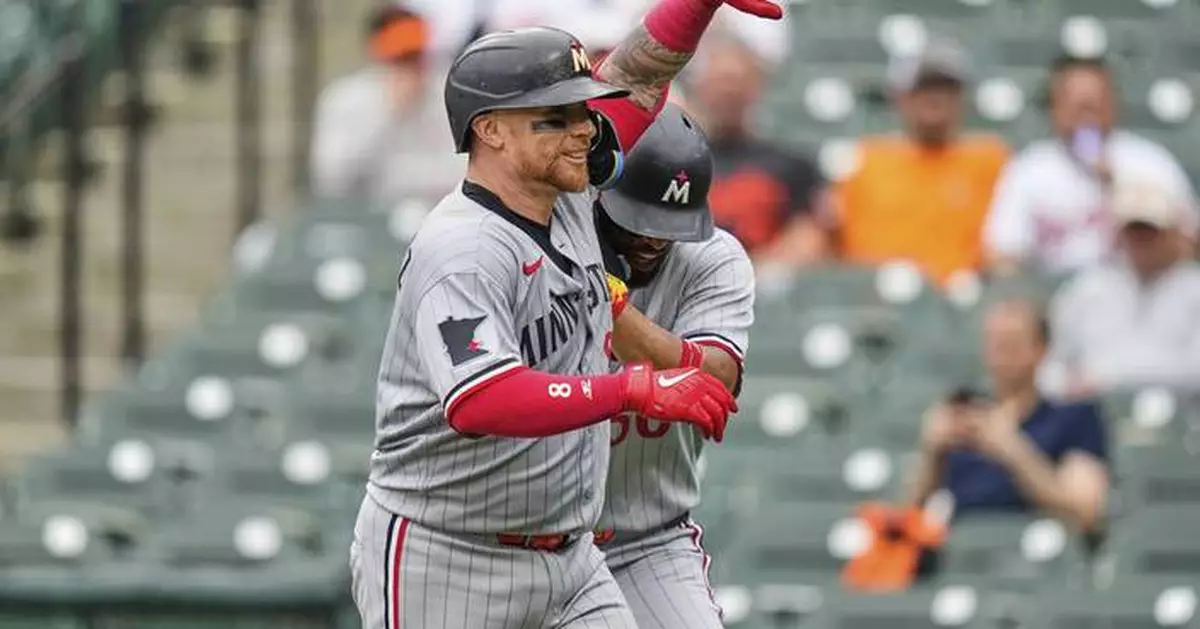 Twins run winning streak to 9 with a 6-3 victory over the Orioles in a doubleheader opener