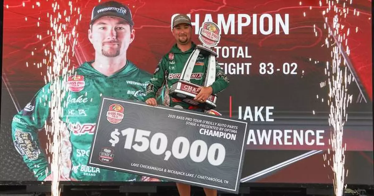 Jake Lawrence Earns First MLF Bass Pro Tour Win at O’Reilly Auto Parts Stage 4 Presented by OPTIMA Batteries