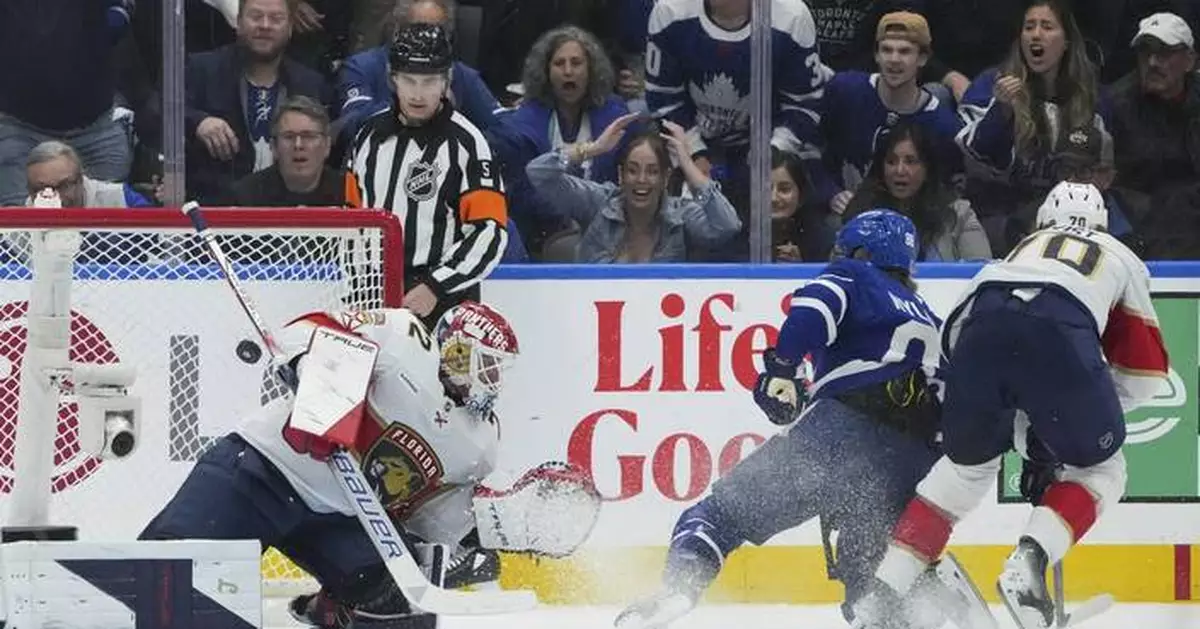 Nylander has 2 goals and an assist as Maple Leafs beat Panthers 5-4 in Game 1 of 2nd round series