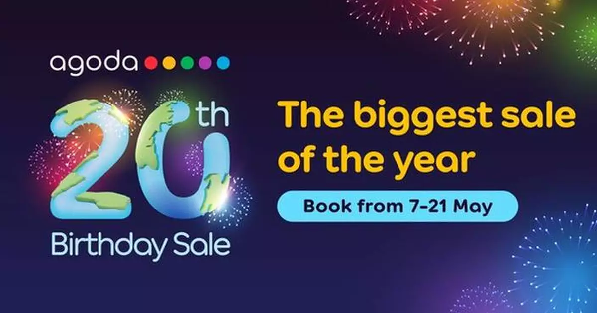 Agoda Hosts Spectacular Sale to Celebrate 20 Years of Travel