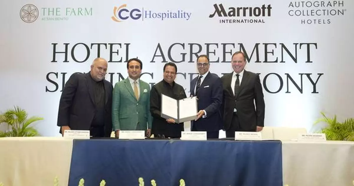 MARRIOTT INTERNATIONAL AND CG HOSPITALITY ANNOUNCE AGREEMENT TO LAUNCH THE FARM AT SAN BENITO, AUTOGRAPH COLLECTION IN THE PHILIPPINES