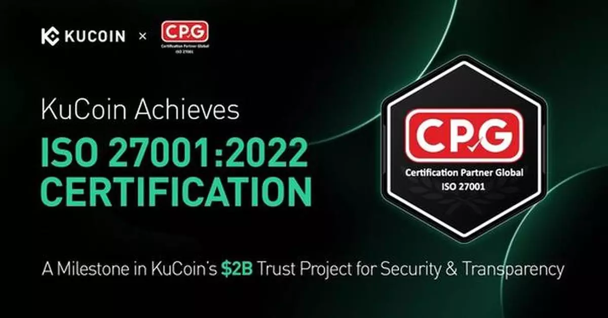 KuCoin Achieves ISO 27001:2022 Certification, Strengthening Commitment to Security Through $2B Trust Project