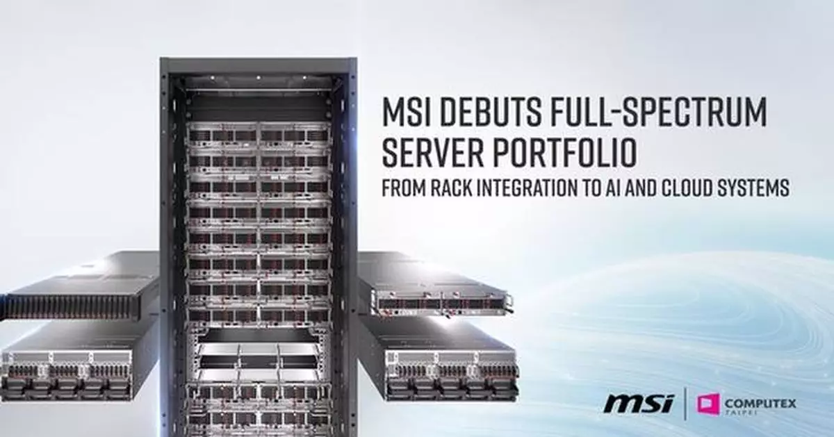 From Rack Integration to AI and Cloud Systems: MSI Debuts Full-Spectrum Server Portfolio at COMPUTEX 2025