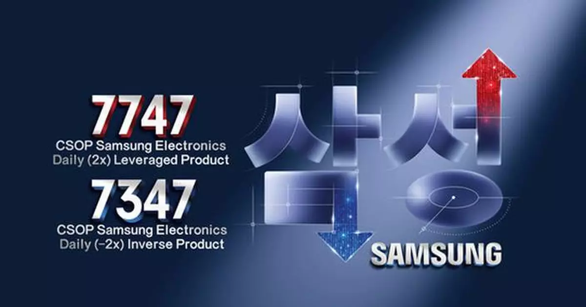 The World's Only Samsung Electronics Leveraged and Inverse Products Debut in Hong Kong Today