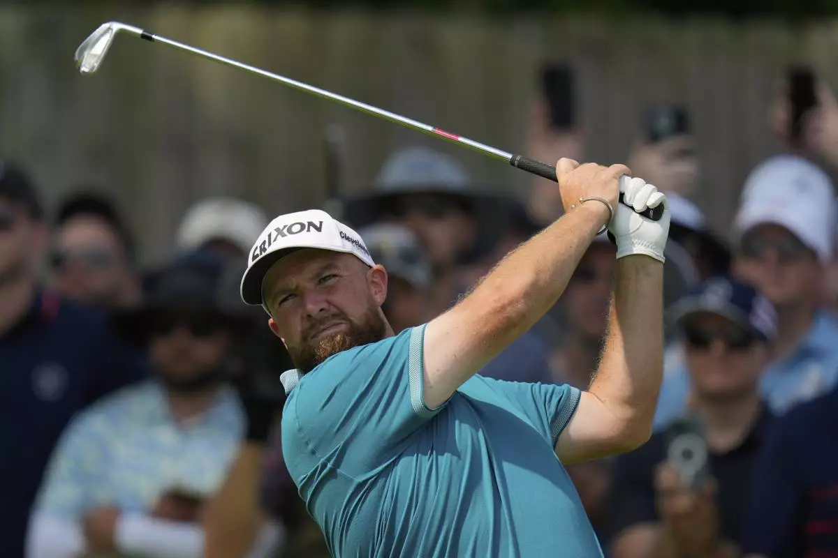 Shane Lowry, of Ireland, tees off on the second hole during the first round of the U.S. Open golf tournament at Oakmont Country Club Thursday, June 12, 2025, in Oakmont, Pa. (AP Photo/Seth Wenig)