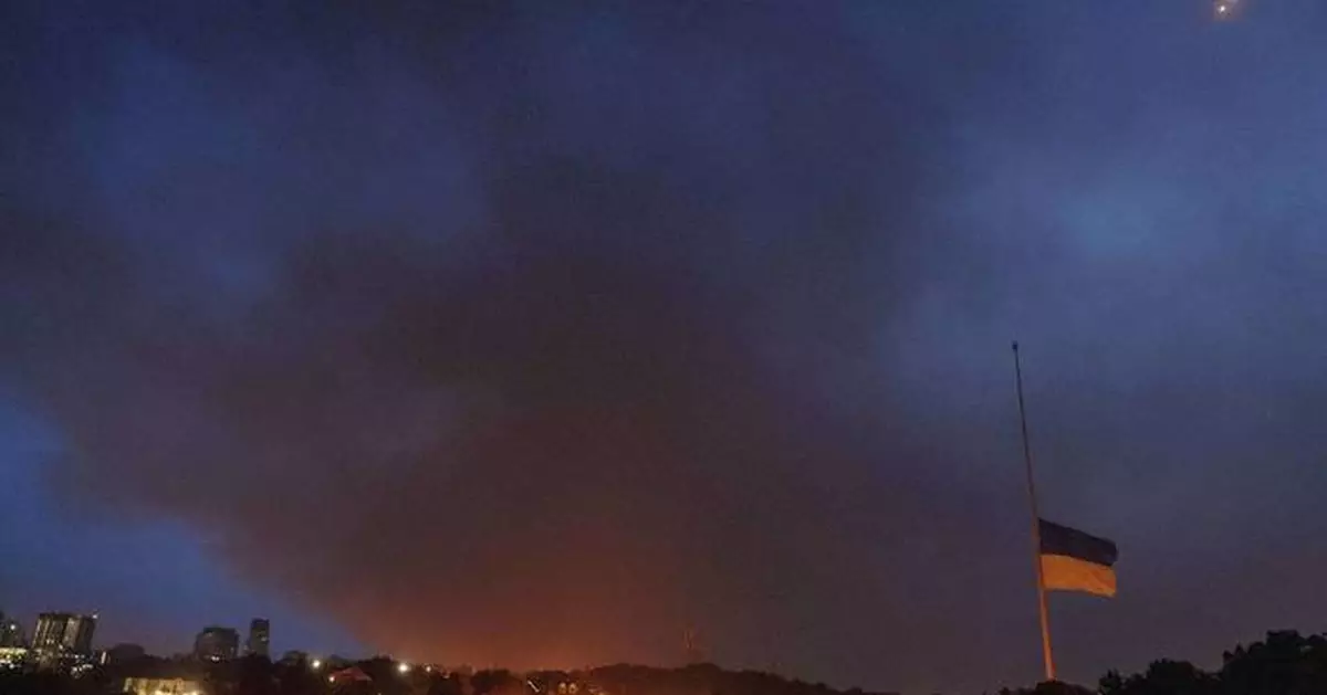 AP PHOTOS: Russia attacks Ukraine with drones and missiles