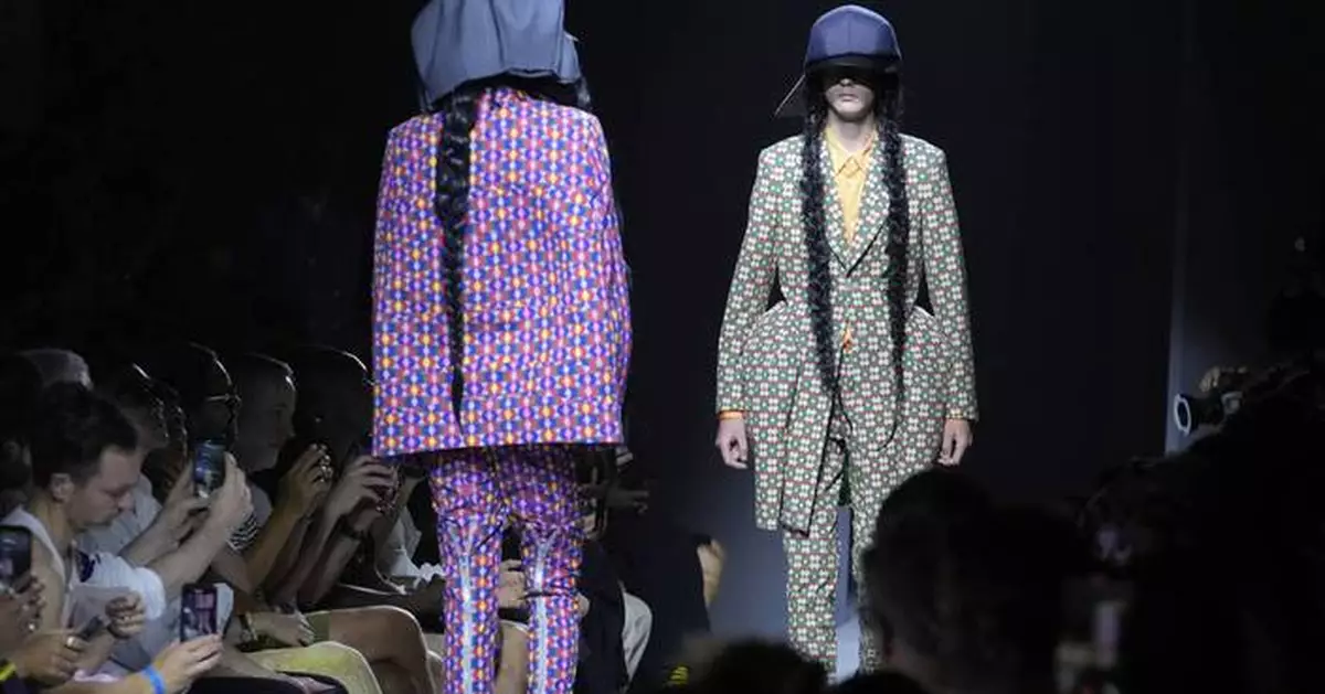 Rei Kawakubo redefines men's suits with radical designs at Paris Fashion Week