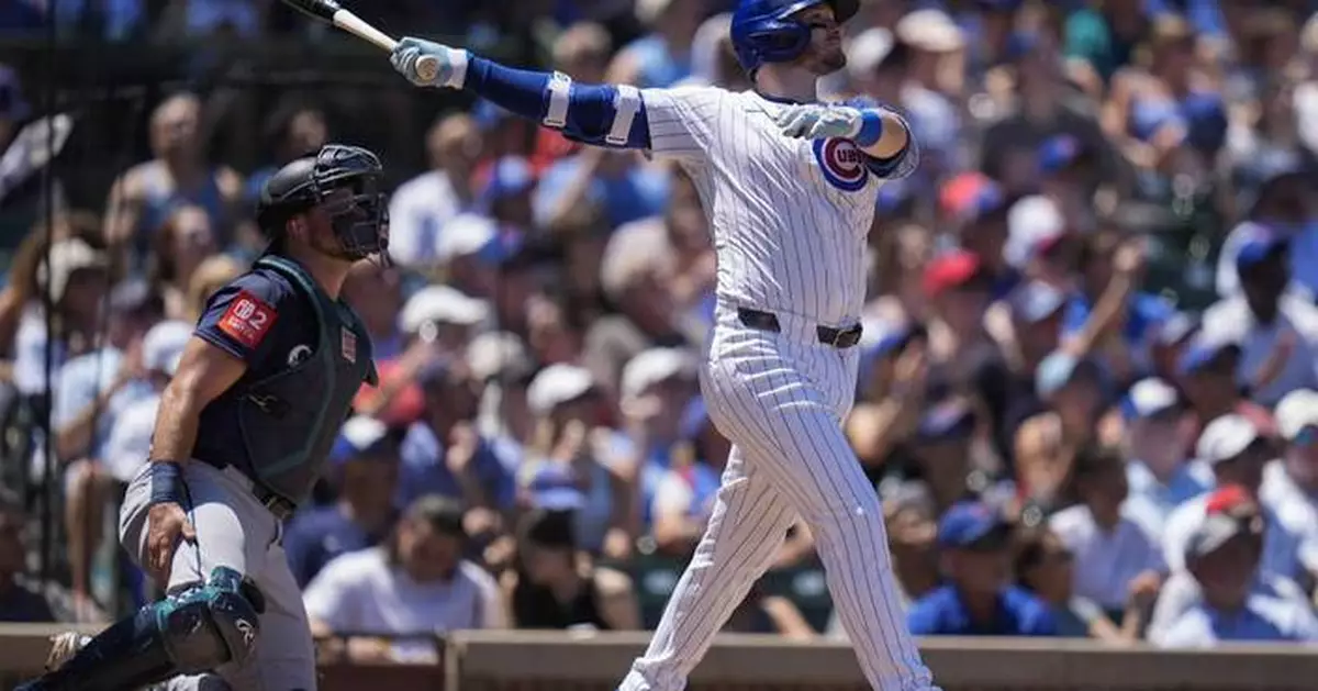 Happ homers twice as the Cubs hold off Raleigh and the Mariners for a 10-7 win
