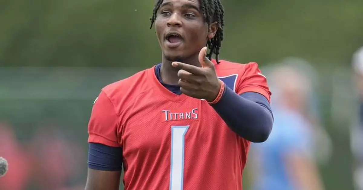 Titans rookie QB Cam Ward talks nonstop, but never misses anything his coach says