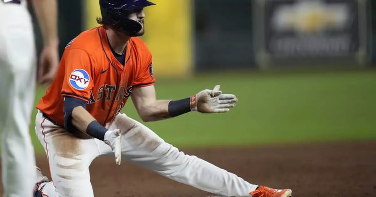 Astros rookie outfielder Jacob Melton sidelined with a sprained ankle