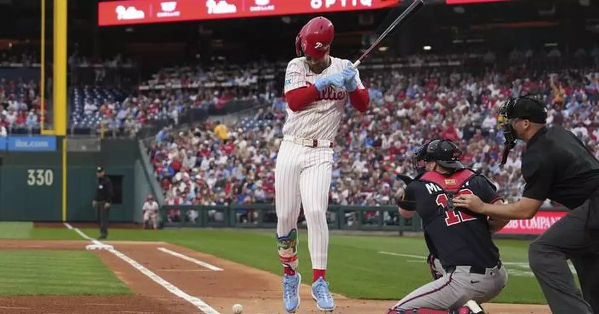 Bryce Harper homers in first at-bat in return to Phillies' lineup after 5 game absence