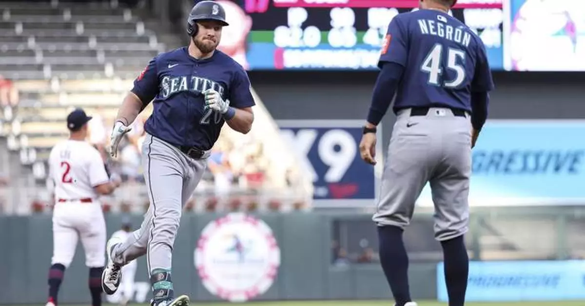 Raleigh hits one of Seattle's four homers as Mariners romp over Twins 11-2