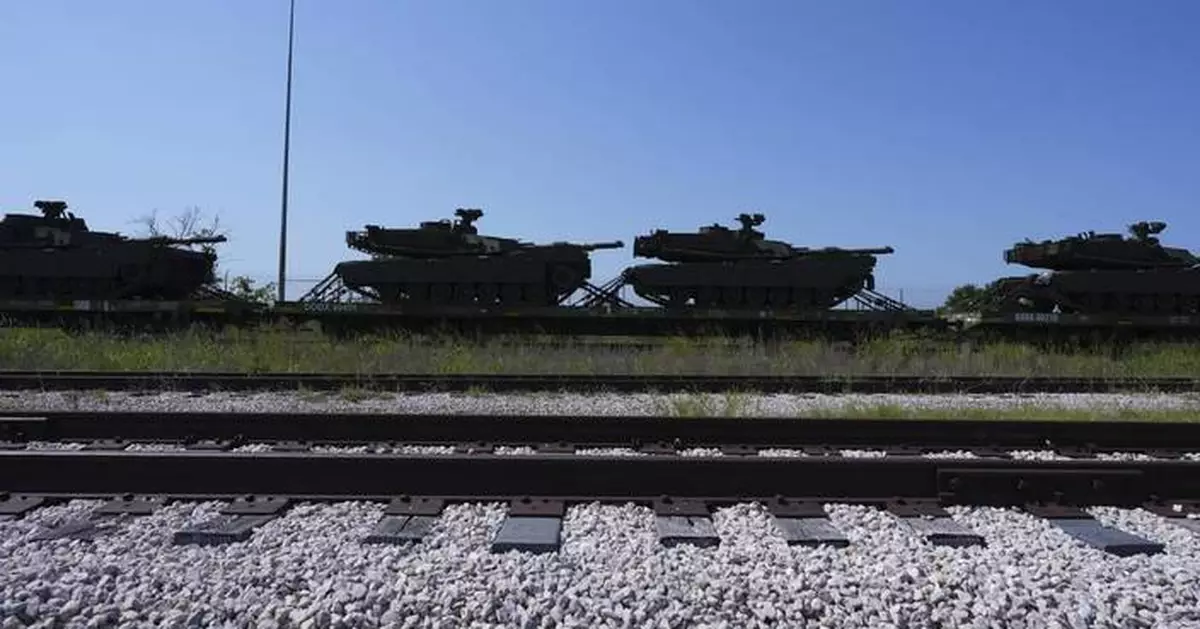 Photos of preparations for military parade marking the 250th anniversary of the US Army