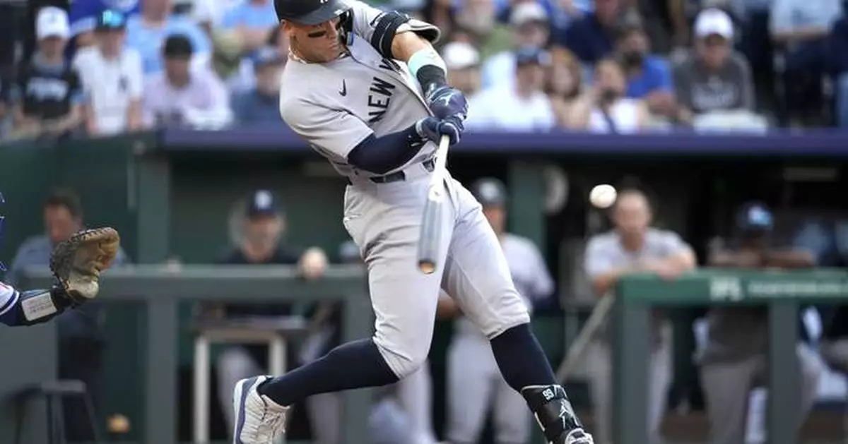 Yankees' Aaron Judge hits third-longest homer of MLB season, a 469-foot shot in first inning vs KC