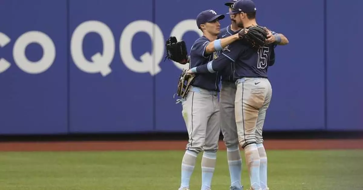Baz combines on 5-hitter, leads Rays to 9-0 win for first 3-game series sweep of Mets this season