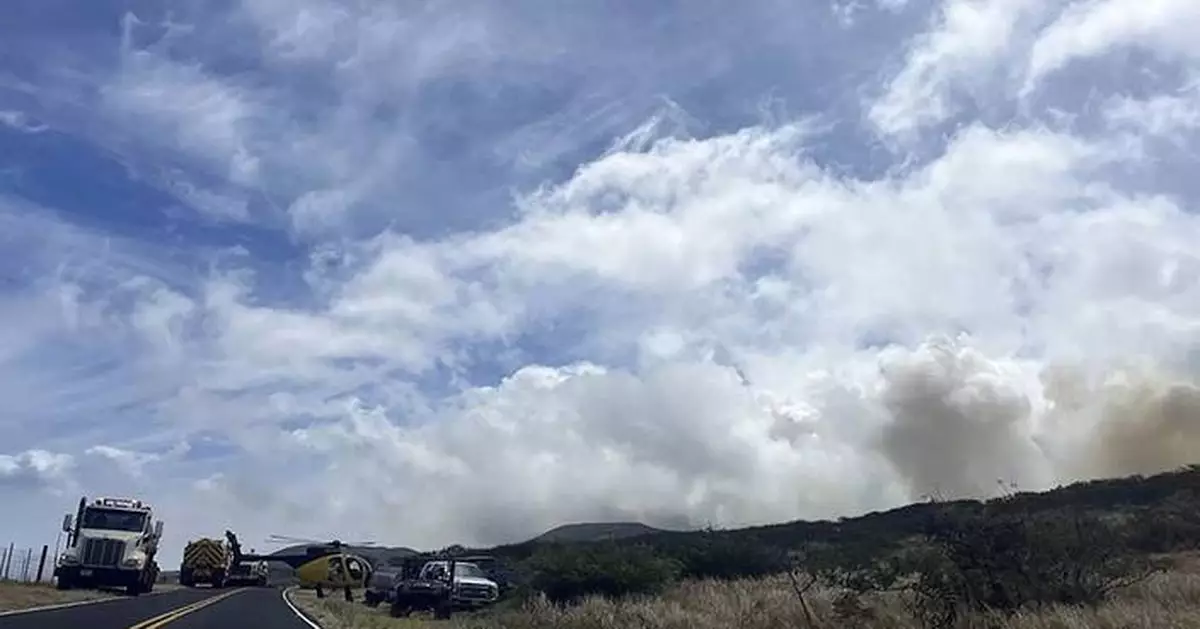 Fast-moving brush fire on Hawaii's Maui island evacuates about 50 people. No structures have burned