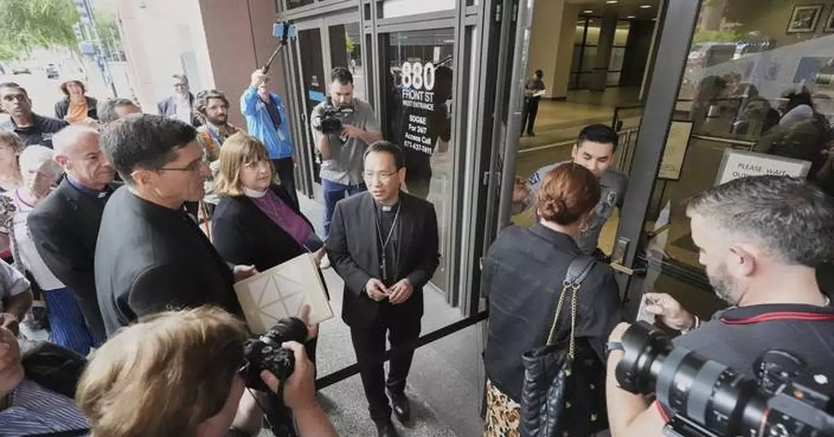 San Diego clergy visit federal immigration court to bear witness during crackdown on migrants