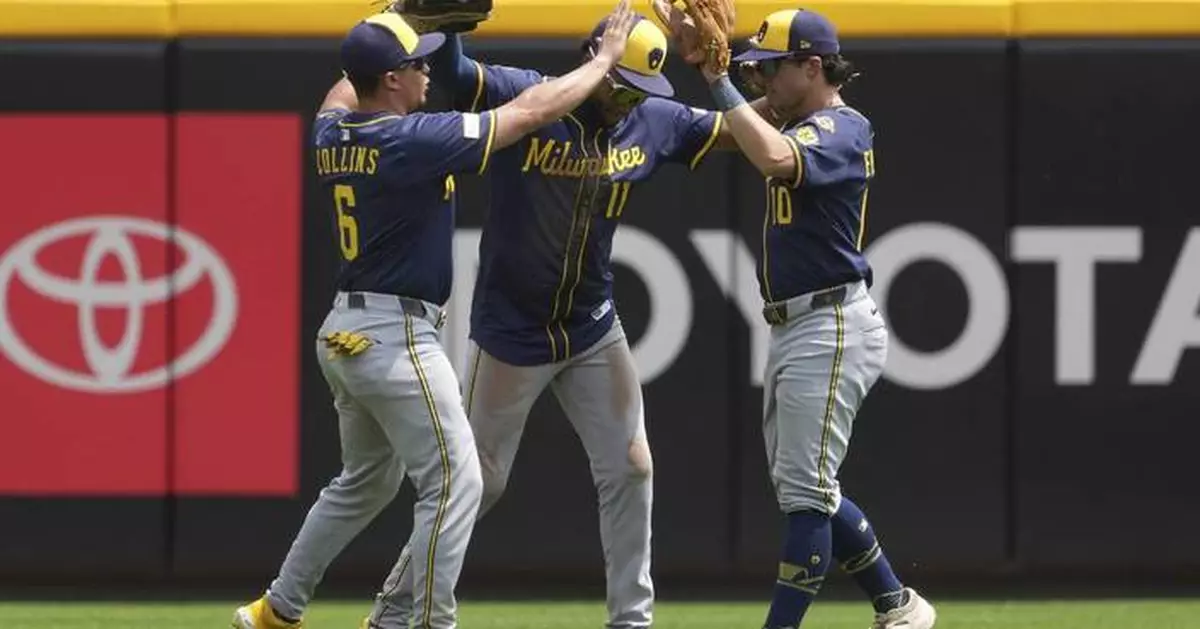 Collins hits 3-run homer, Chourio and Cameron belt 2-run shots as Brewers beat Reds
