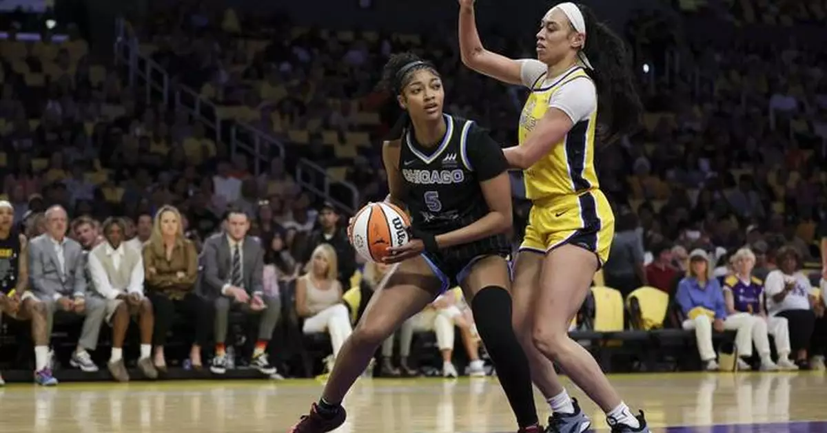Angel Reese tops 15 rebounds for record 4th straight game as Sky beat Sparks 92-85