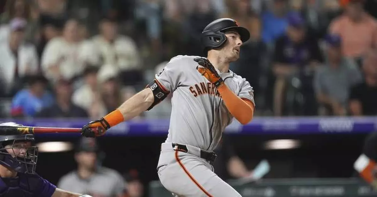 Yastrzemski's RBI single caps a 4-run 9th, Giants beat the Rockies 6-5 for 6th straight 1-run win